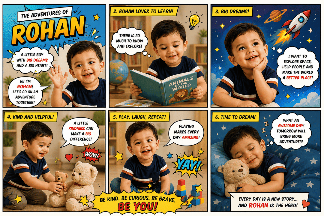 Personalised comic books